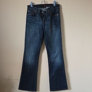 7 For All Mankind Indigo Boot Cut Jeans
